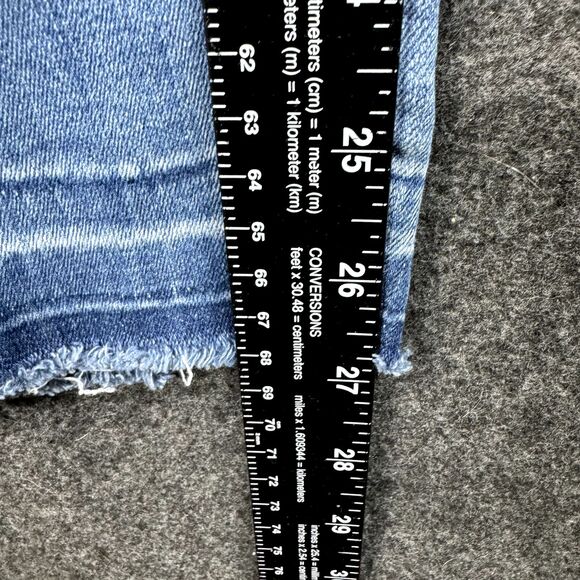 Judy Blue Skinny Fit Pull On Jeans Women's 5/27 Blue Light Wash Raw Hem - Picture 6 of 9